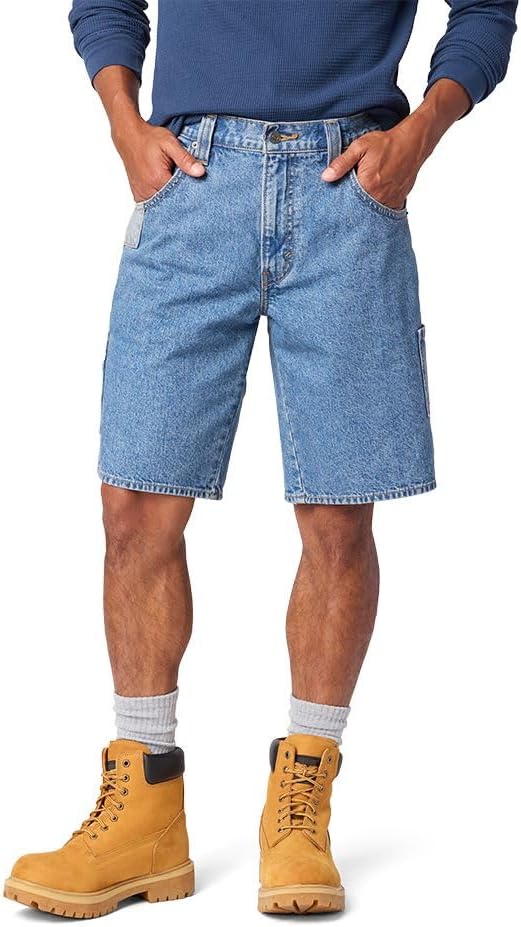 51RvBaJHnL._AC_SL1000_.jpg Men's Cargo Denim Shorts - Image 1