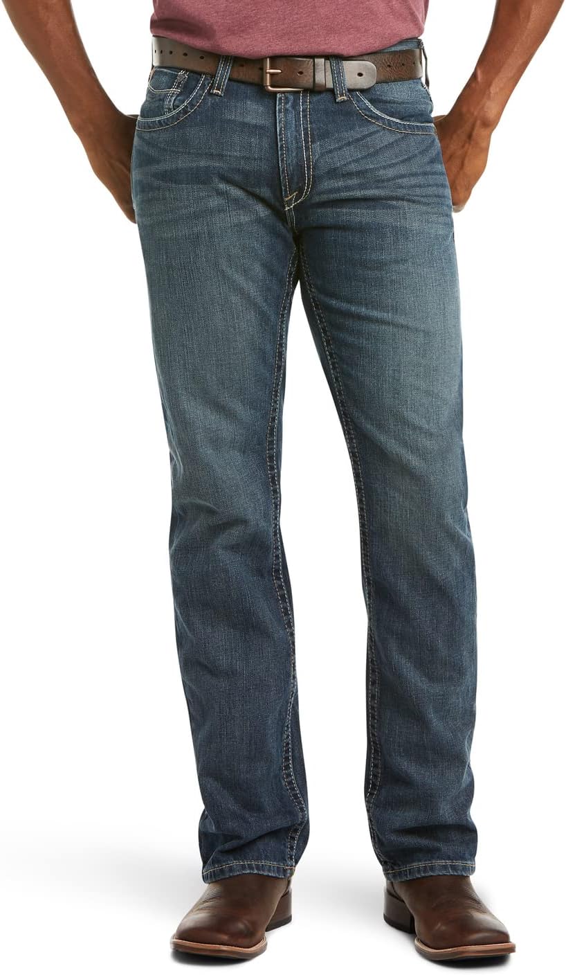 61MWFcybl4L._AC_SL1500_.jpg Men's Slim Stackable Straight Leg Jeans - Image 1