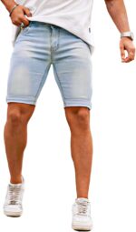 Men's casual denim shorts